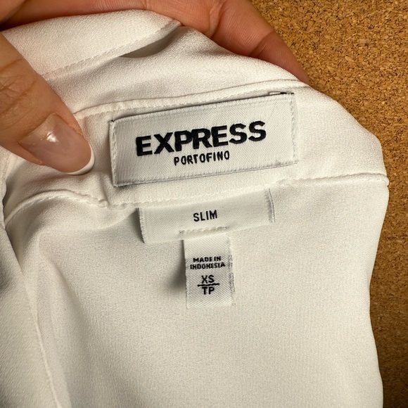 Express Classic White Button Down Shirt - Picture 3 of 3